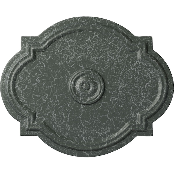 Ekena Millwork Waltz Ceiling Medallion (Canopies up to 4 1/2"), 21 1/4"W x 17 3/8"H x 1"P, Athenian Green Crackle CM21WAAGC - main